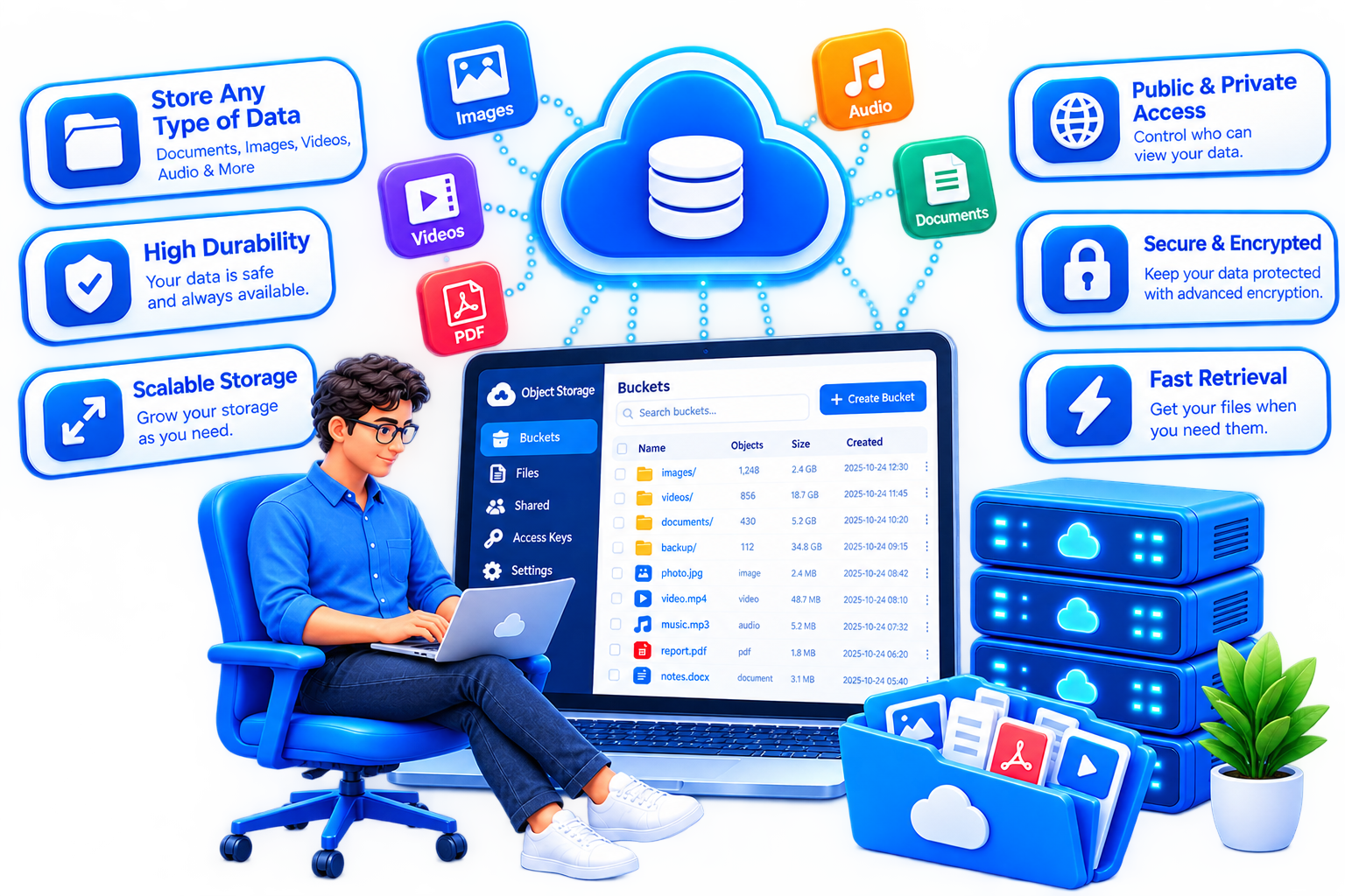 WebsHost Object Storage Dashboard